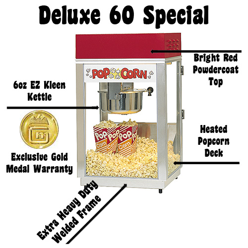 Premiere Home Theater Popcorn Machine 6oz. and Pedestal